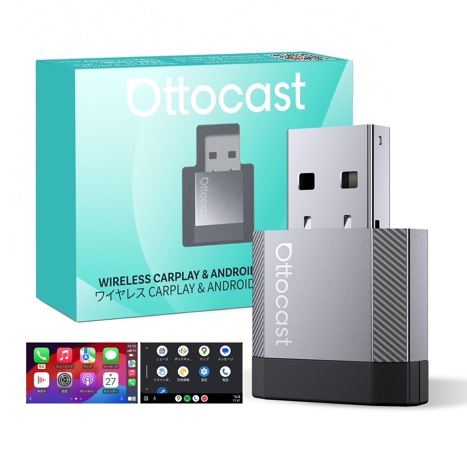【公式】OTTOCAST MINI Nova 2026年新登場 車載用ワイヤレス Amazon.co.jp: 【公式】OTTOCAST MINI Nova 2026年新登場 車載用